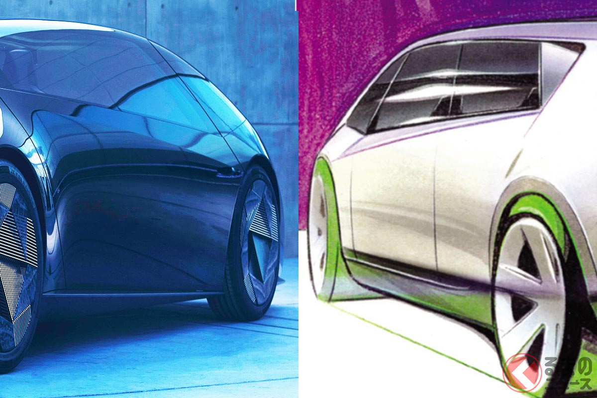 ホンダ「新型サルーン」と「キワミ」のスケッチ