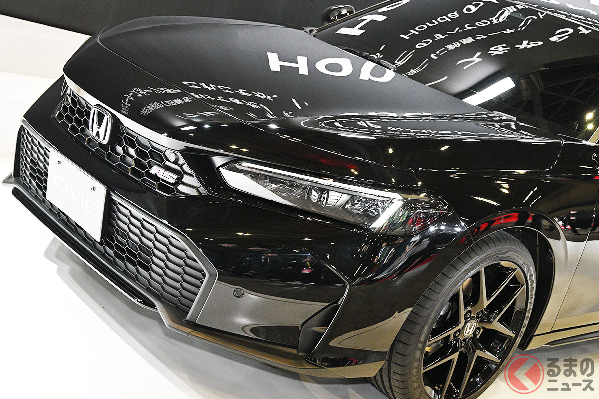 ホンダ新型「シビックRS」(2024年1月12日、東京オートサロン2024)