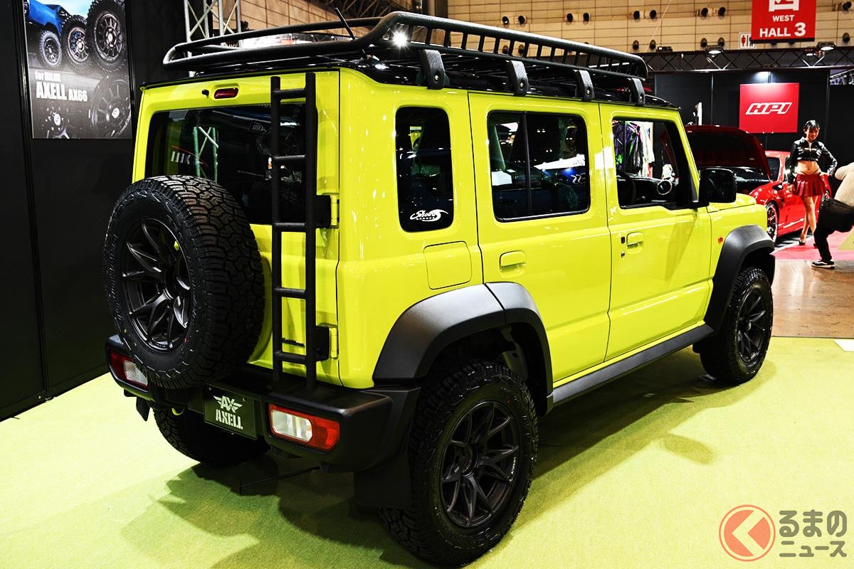 まさか… 日本で「ジムニー5ドア」が初めて実車公開された