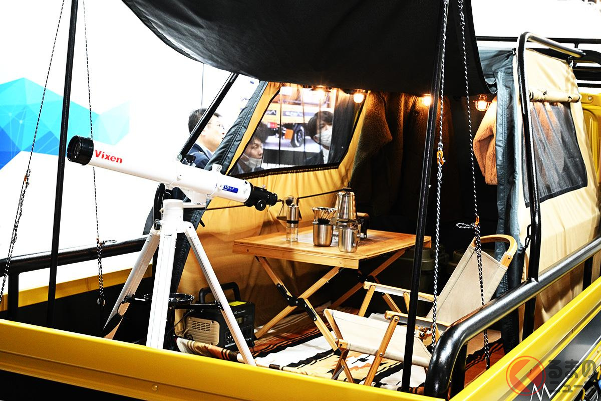 荷台でアウトドアも夢じゃない!?