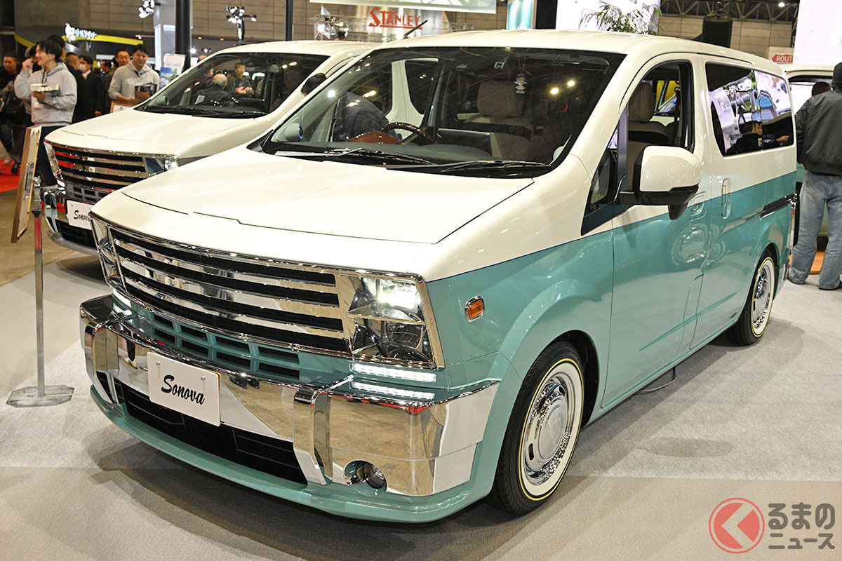 キャルズモーター「Sonova(ソノバ)」は日産「NV200バネット」をベースに「カリフォルニアの青い空と海」をイメージしデザインされました