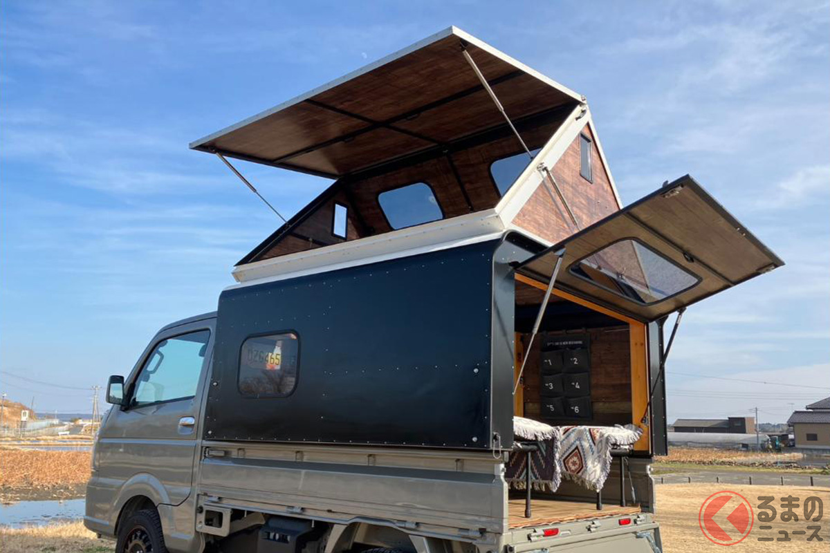 荷台全体をカバーする軽量シェル仕様となる「SUSHI STYLE」 (画像提供:ワーケーションスタイル茨城合同会社)