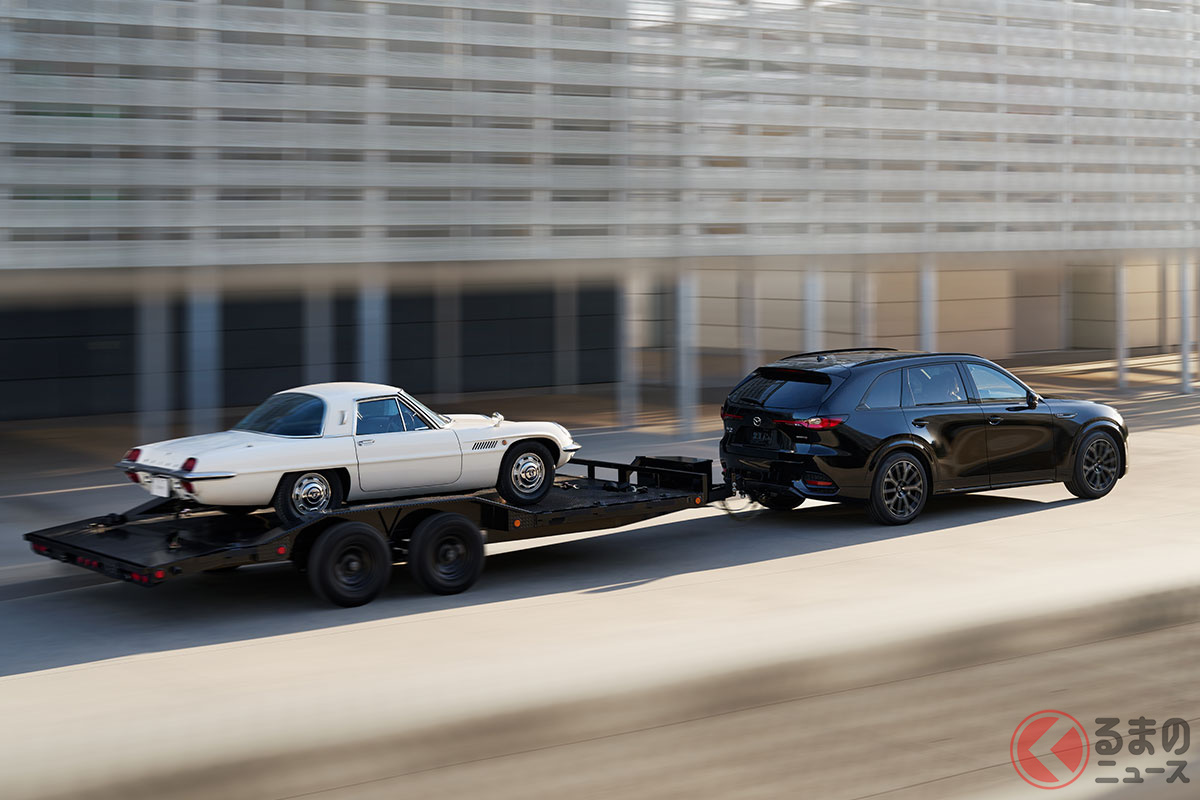 こりゃカッコいい! 北米ユーザーのニーズに応え高いトーイング(けん引)性能を確保した新型CX-70(北米仕様)