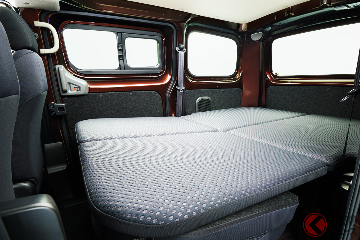 「寝れるバン」あります!