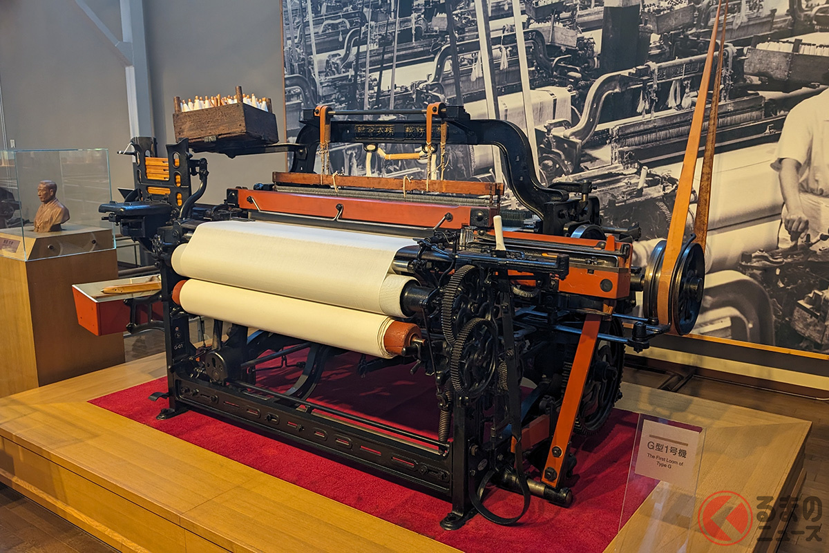 1924年に豊田佐吉が発明・完成したＧ型自動織機