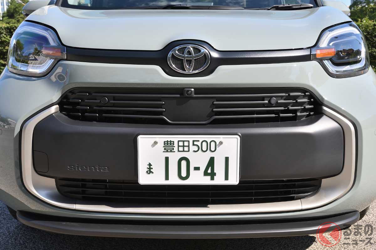 愛嬌のある表情がウリのトヨタ「シエンタ」