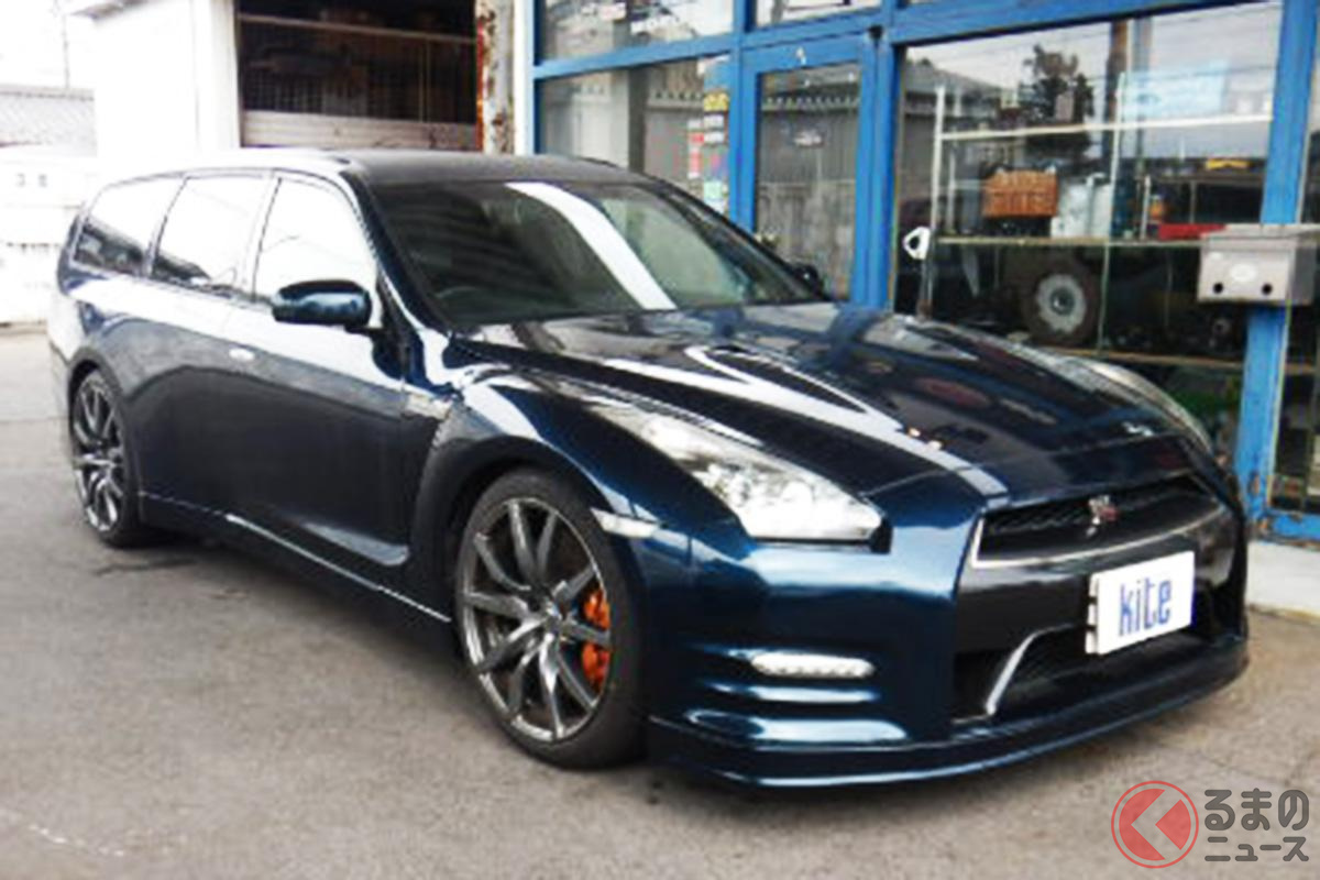 フェンダーからドアノブまで仕上がりの美しさを追求したR35ワゴン