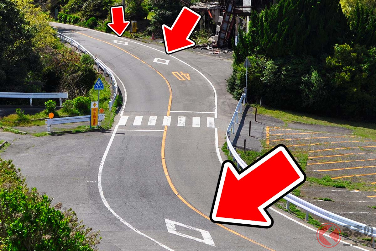 見通しの悪い山道も「ダイヤ」だらけ!