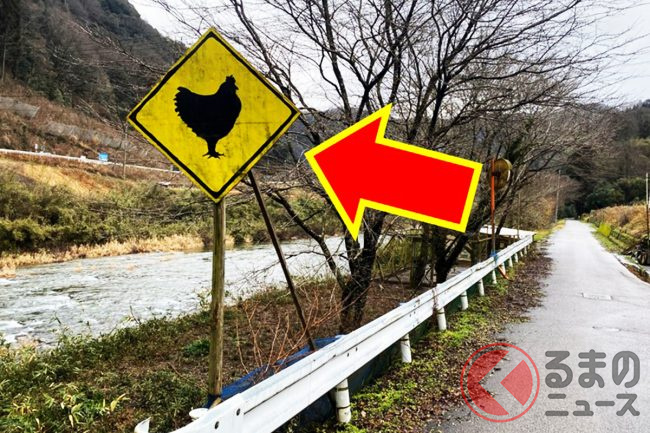 えっ…！「謎のシルエット看板」なぜ存在？ シカやサルじゃない!? 激