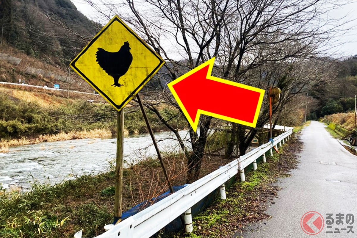 道端にある「謎の看板」その正体は?(画像提供:匹見下公民館)