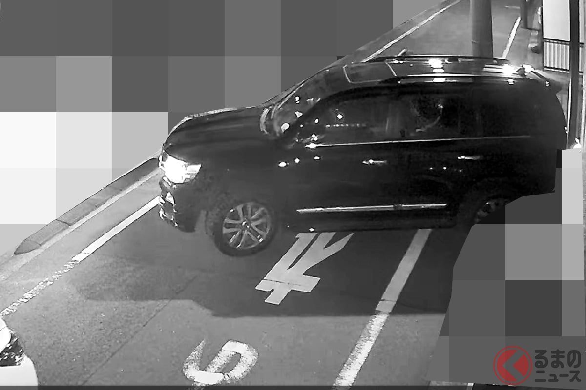 2024年2月16日にあった「足立区ランクル200盗難」は初心者窃盗団のしわざか?(防犯カメラ画像の提供:Aさん)