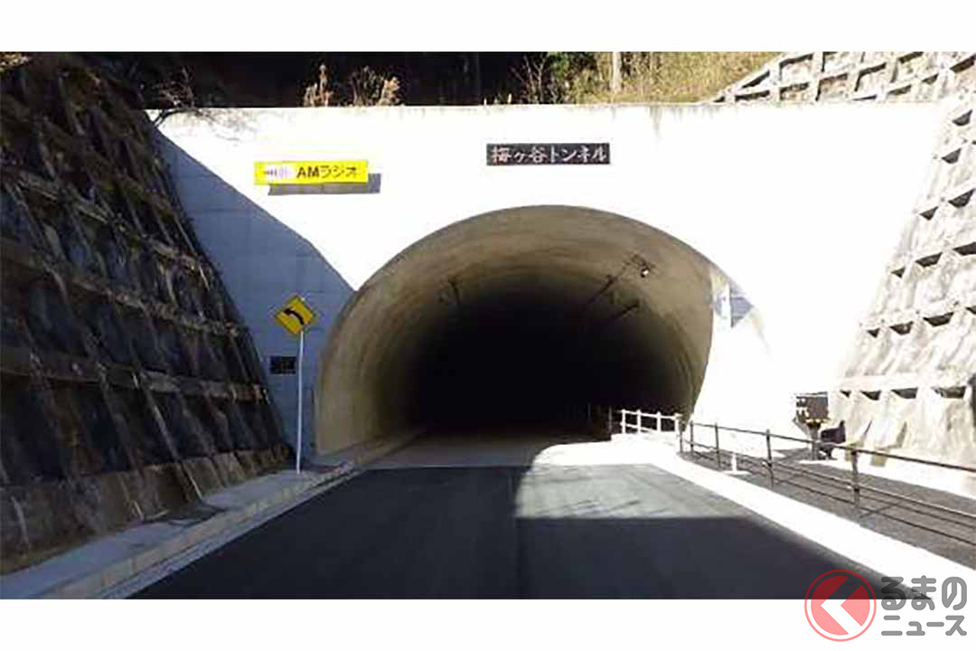 都道238号大久野青梅線「梅ヶ谷トンネル」の青梅市側坑口（画像：東京都）