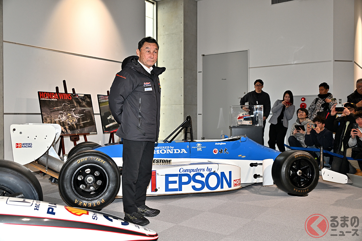 ホンダコレクションホール では、中嶋悟氏がF1で戦ってきたマシンが特別展示された