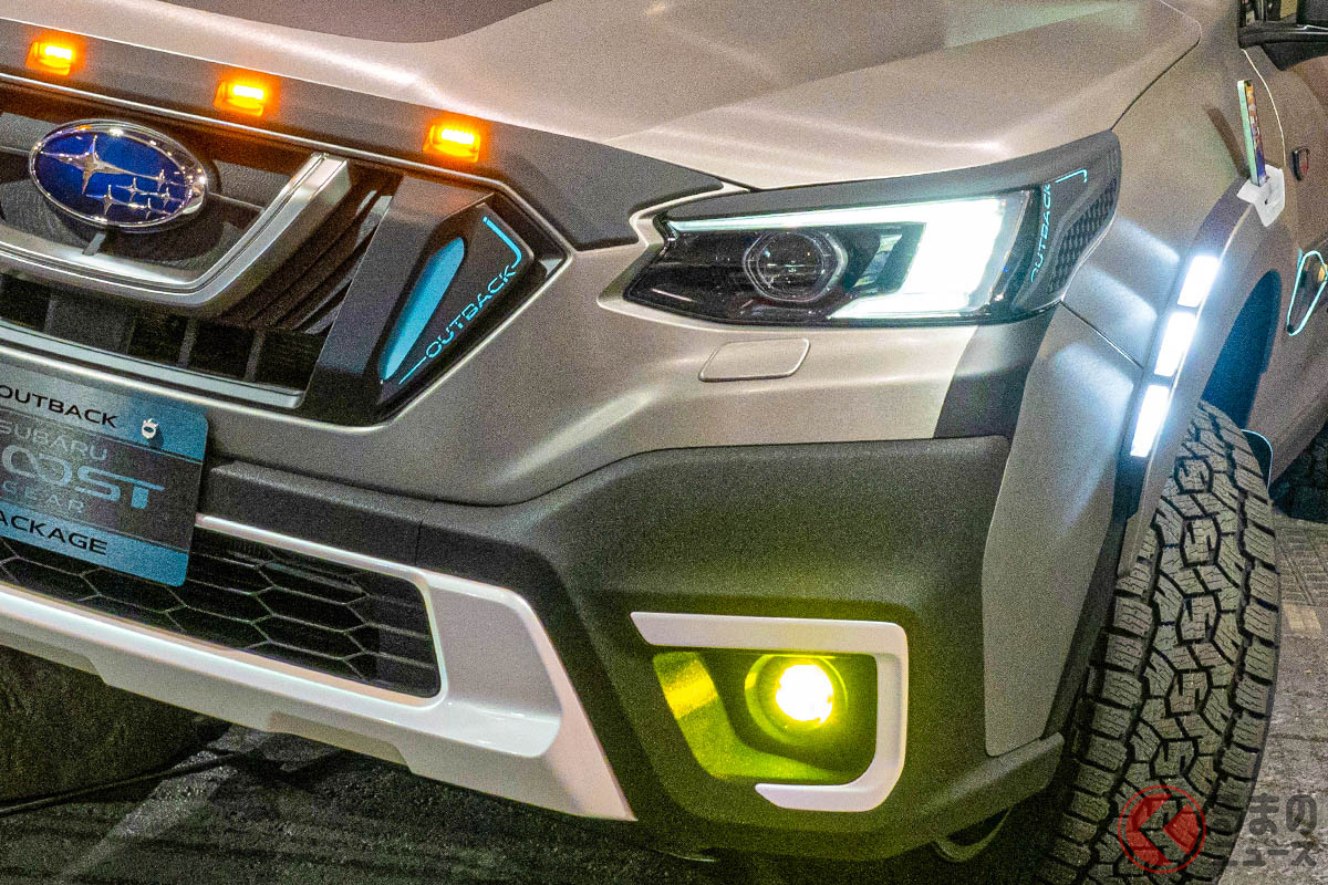 光るフェンダー!? 斬新なSUV「アウトバック ブーストギア パッケージ」