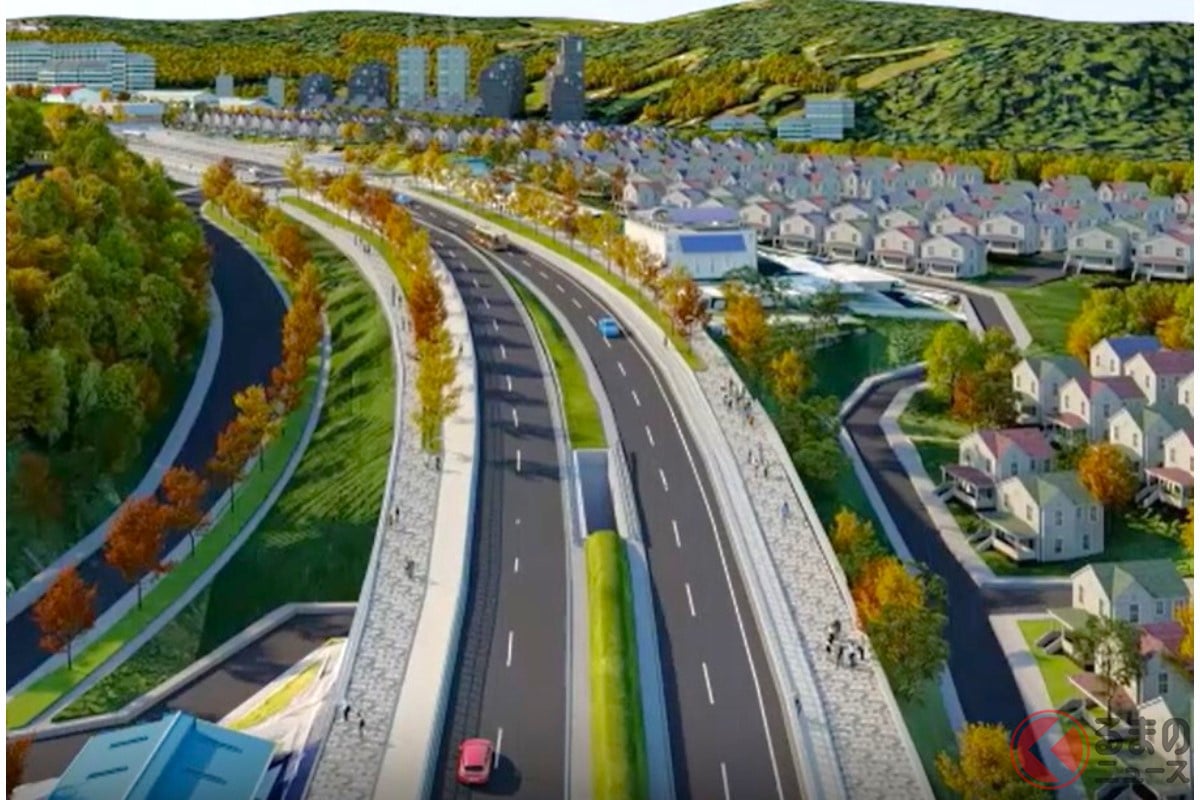 南多摩尾根幹線の完成イメージ(画像:東京都)