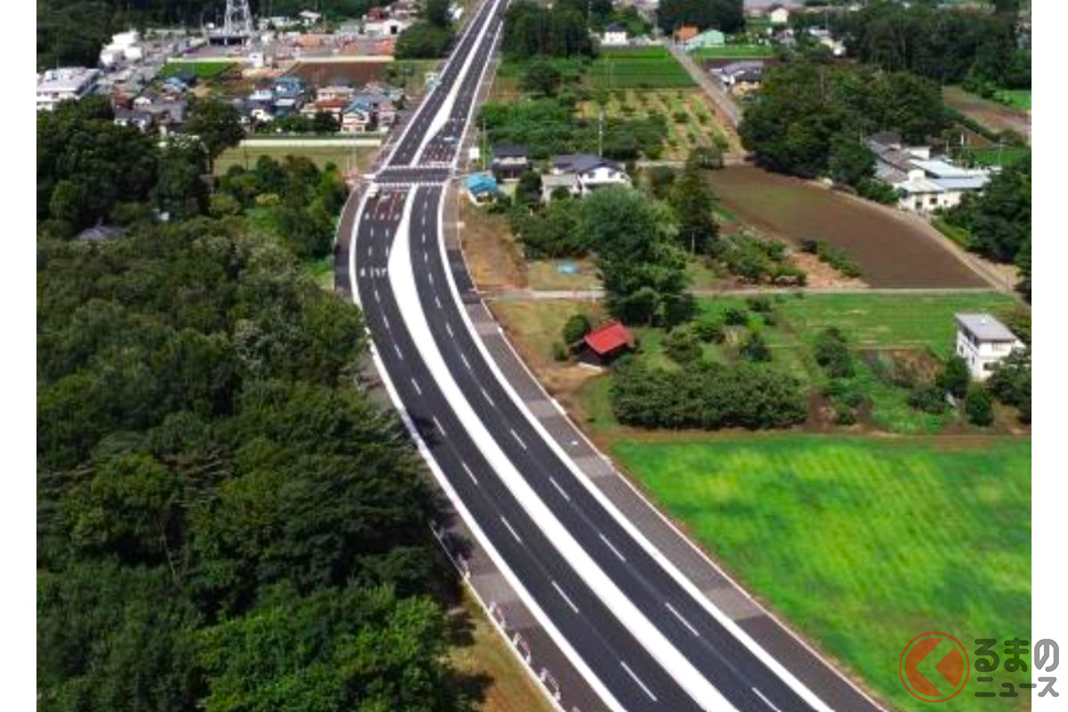 鶴ヶ島日高バイパスがついに全通(画像:埼玉県)。