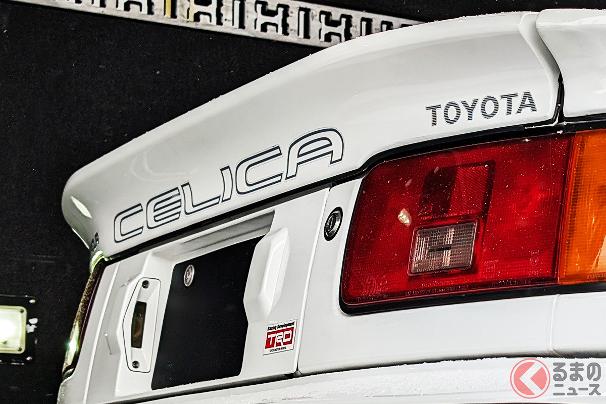 「GR-FOUR雪上試乗会」に映画「私をスキーに連れてって」仕様の「セリカGT-FOUR(ST165)」が展示された