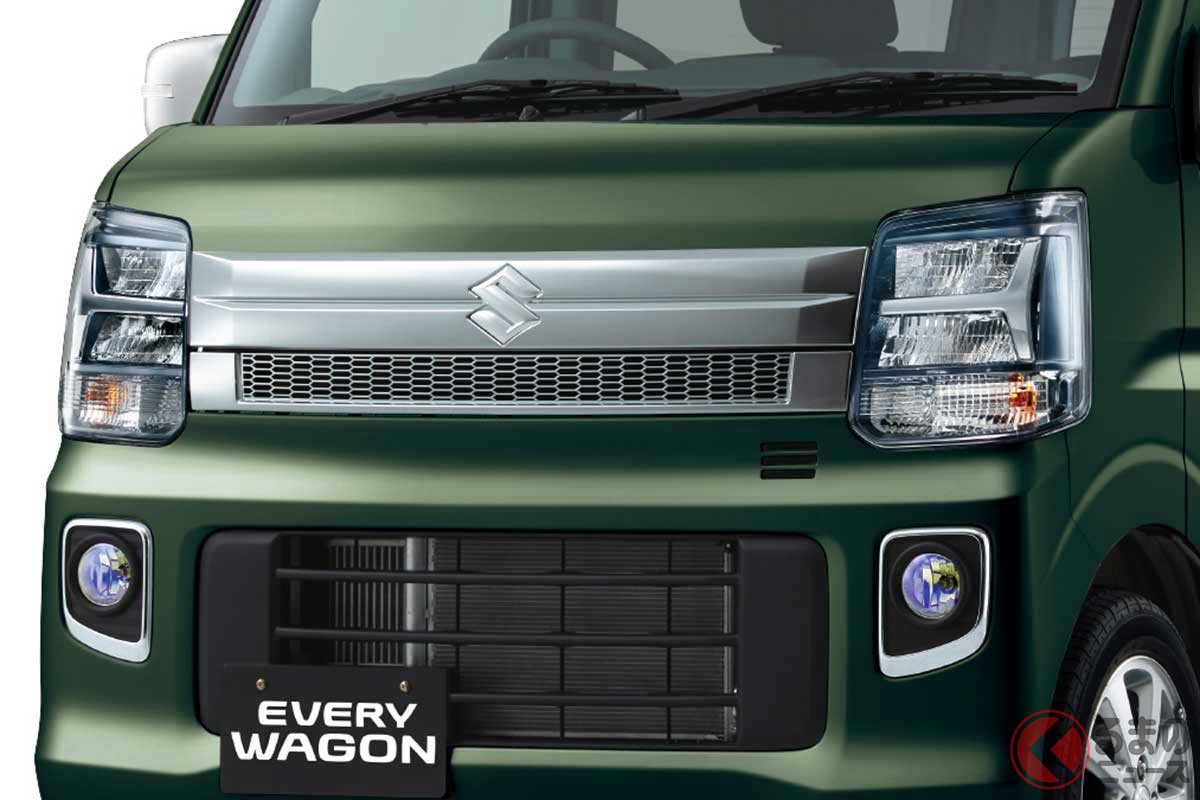 クロームメッキのグリルが精悍な新型「エブリイワゴン」
