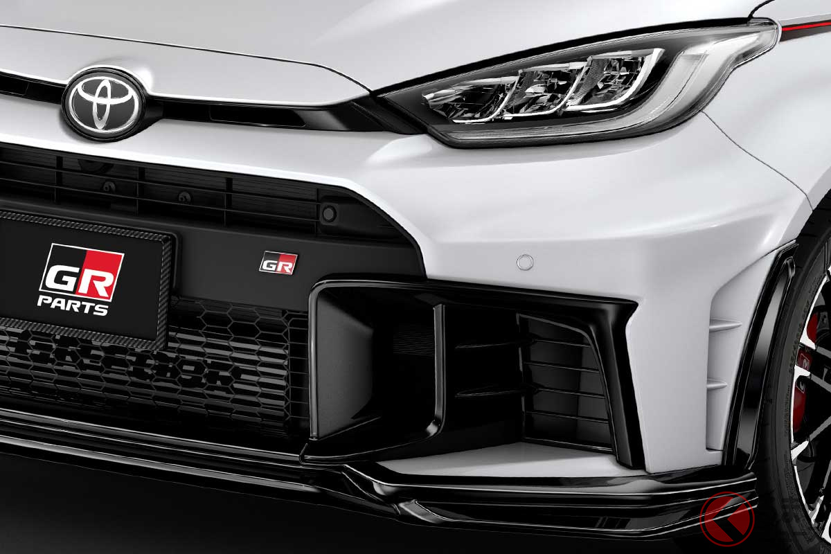 エアロパーツで戦闘力がアップした新型「GRヤリス」