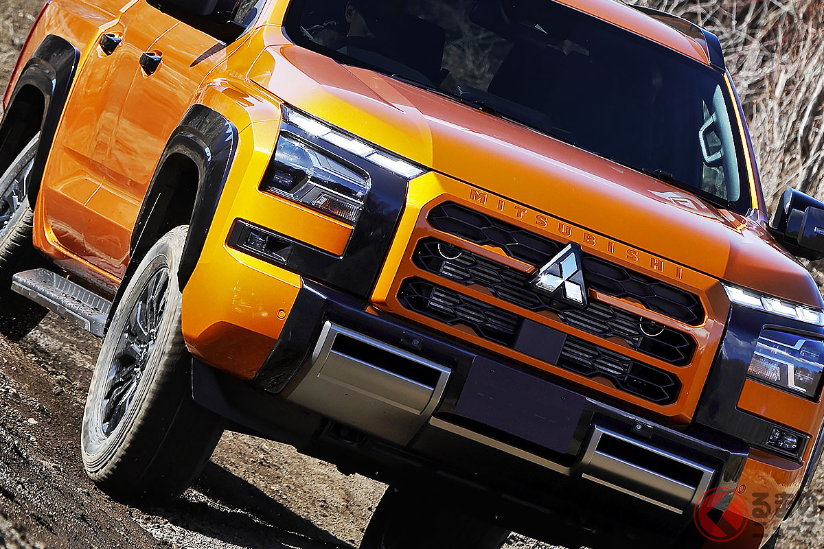 2024年2月に12年ぶりの国際復活を遂げた三菱の新型ピックアップトラック「トライトン」