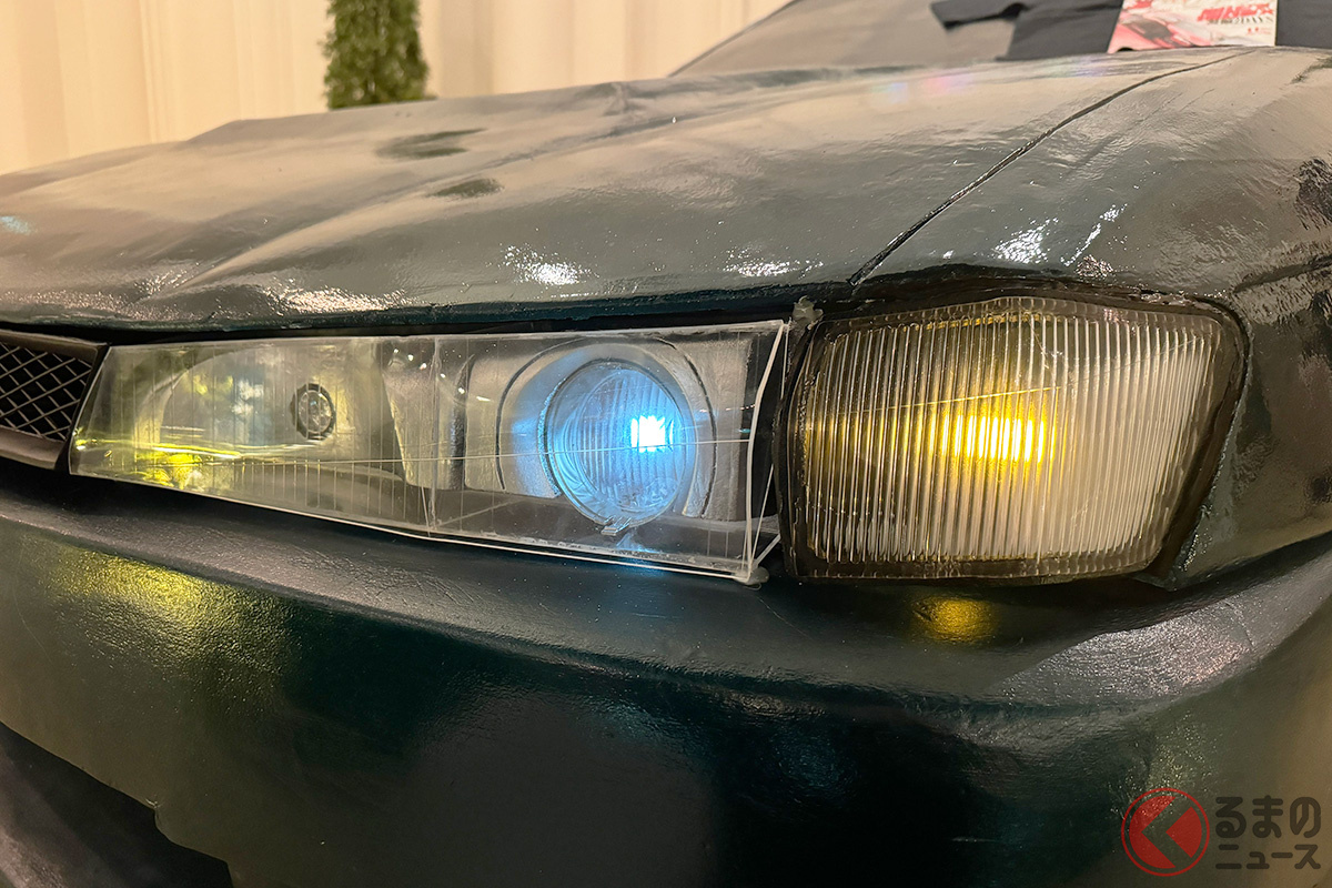 結婚式に日産「S14型シルビア」展示! でもよく見ると? (画像提供:向山さん)