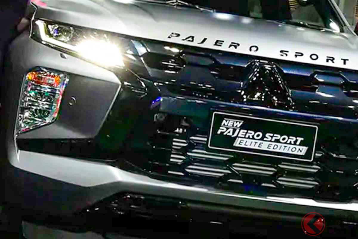 実車が展示された新型「パジェロスポーツ」