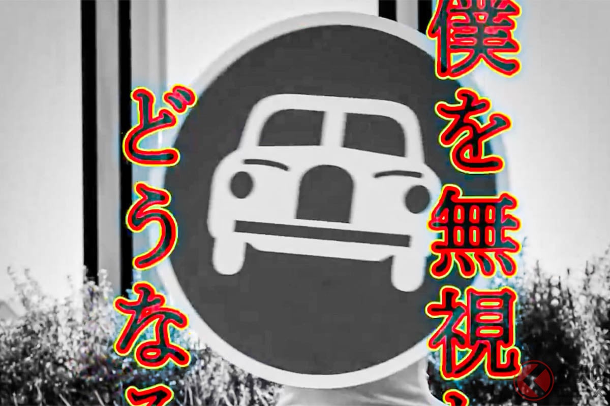 突然首都高公式が公開した謎の「車顔男」…その正体は？（Photo：@shutoko_traffic）