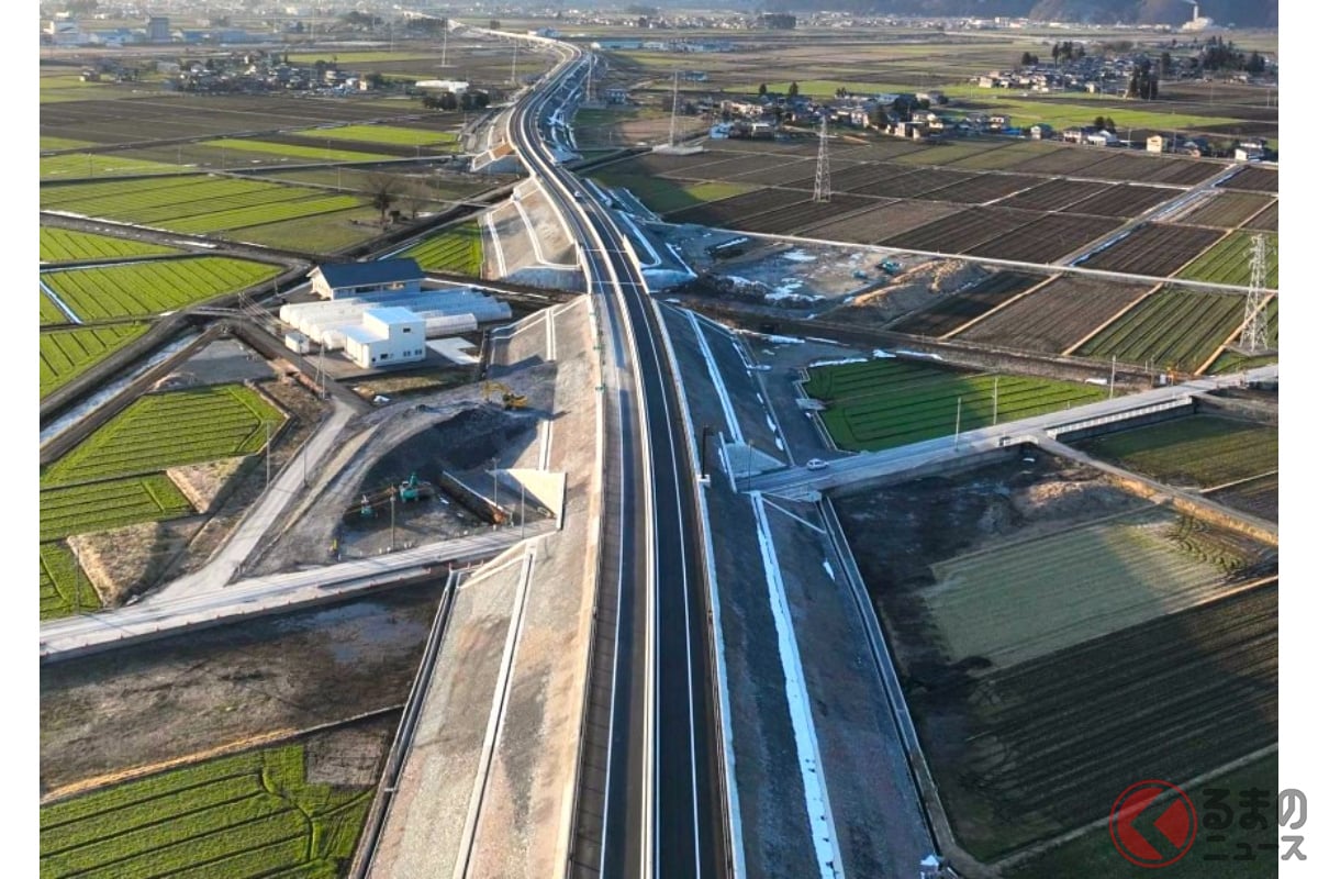 一部開通済みの中部縦貫道「大野油坂道路」（画像：国土交通省）。