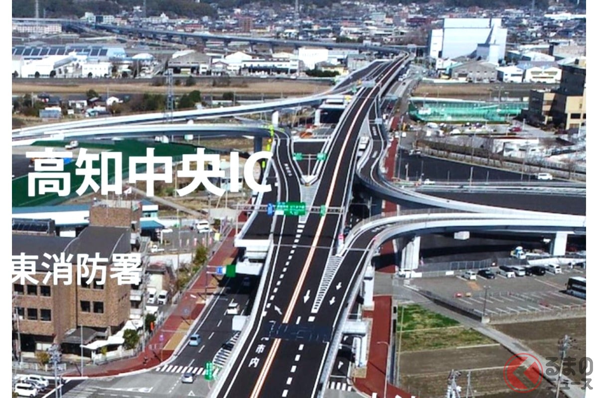 高知市内から奈半利・海南方面へ高速道路が延伸中（画像：国土交通省）。