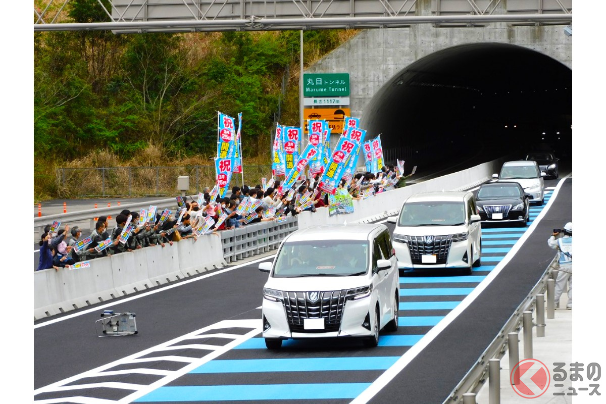 画像は2023年3月に開通した東九州道の清武南IC~日南北郷IC(画像:宮崎県)。