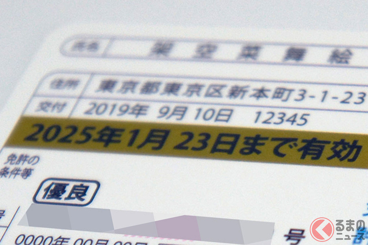 ゴールド免許に影響がない…違反とは