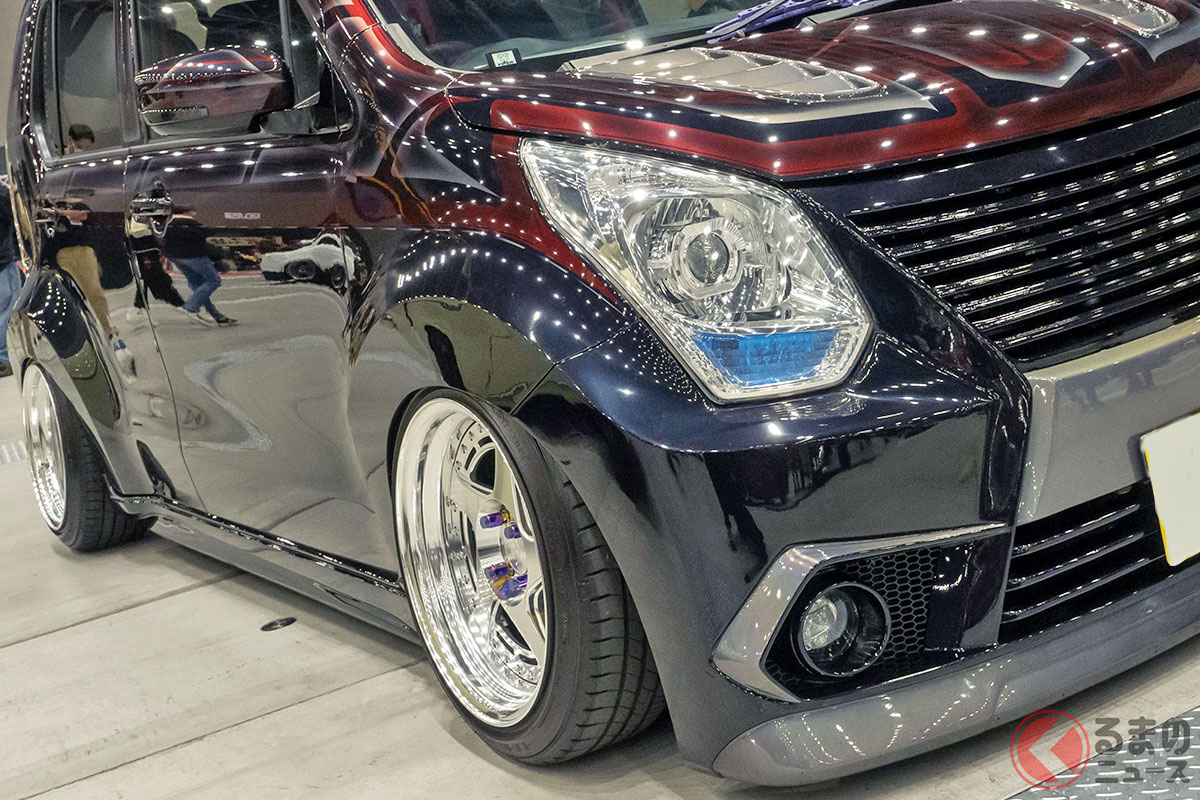 ド迫力フェンダーがカッコイイ! ヤンチャな「“超ワイド”ワゴンR」