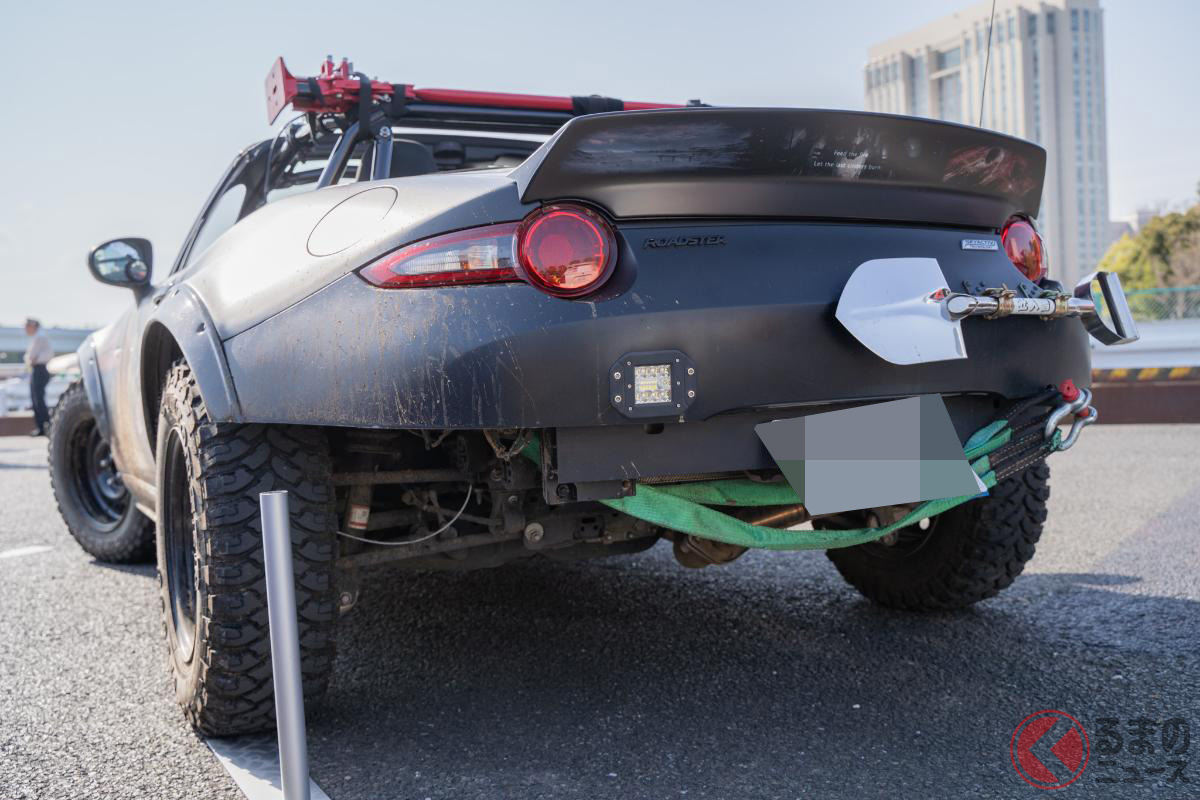 本格派オフロード仕様のロードスター痛車とは(撮影:加藤博人)
