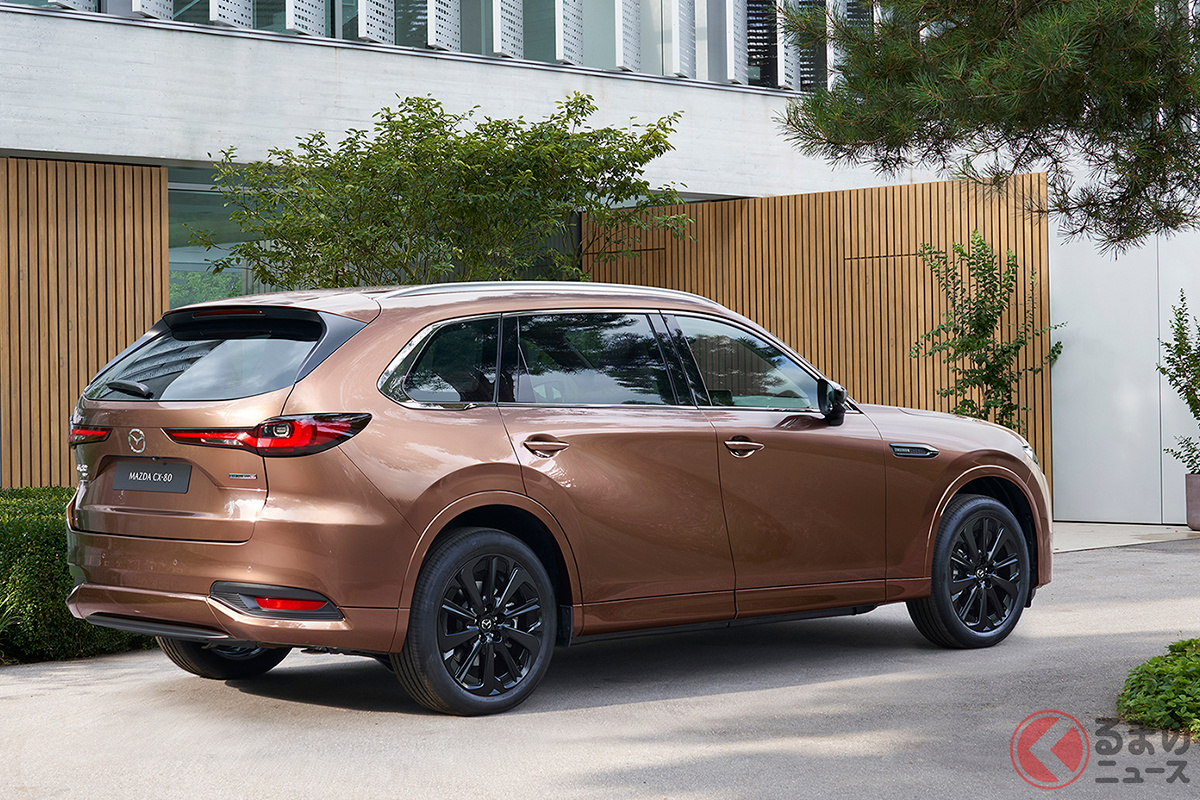 欧州で世界初公開されたマツダ新型「CX-80」