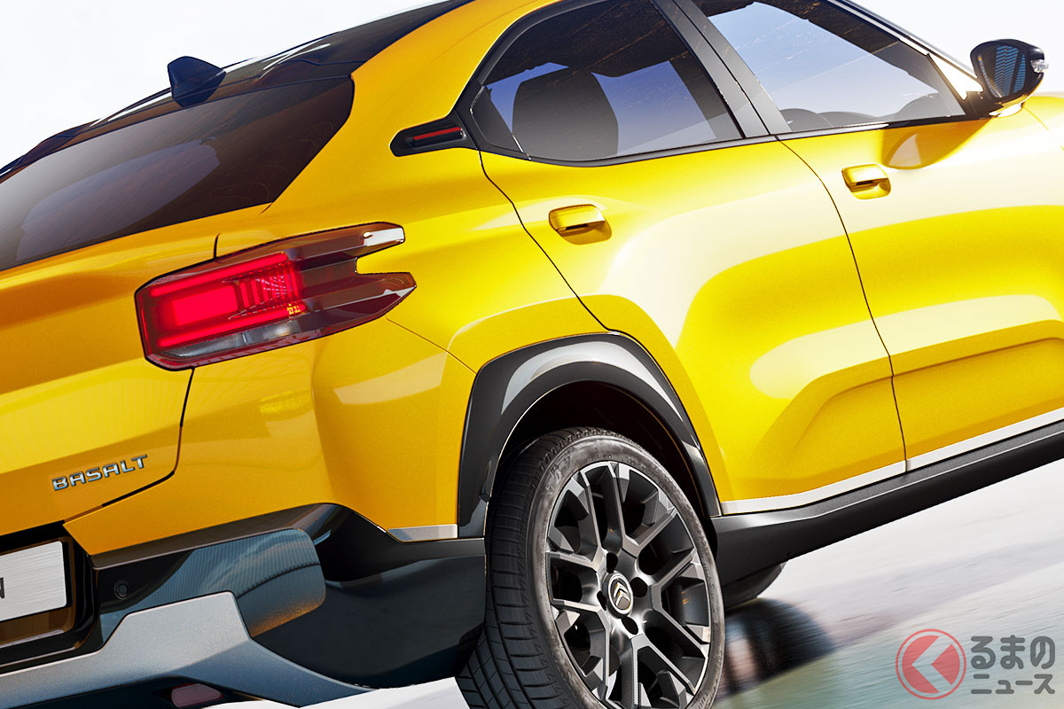 鮮烈イエロー&斬新「“岩石”デザイン」! 新型SUVクーペのコンセプトモデル「バサルト ビジョン」