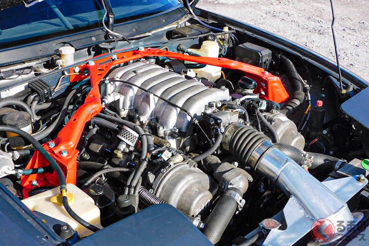 V8エンジンついてる…出品されたマツダ「ロードスター」（Photo：ebay）