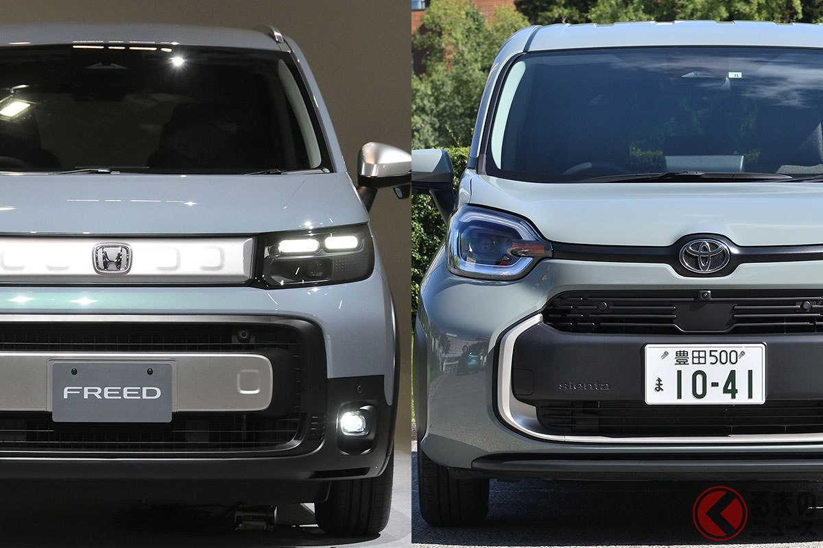 左:新型フリード/右:シエンタ