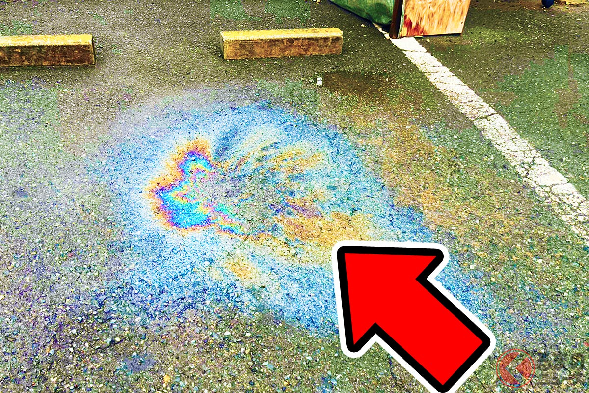 駐車場でキラキラ光る「謎のシミ」正体は?