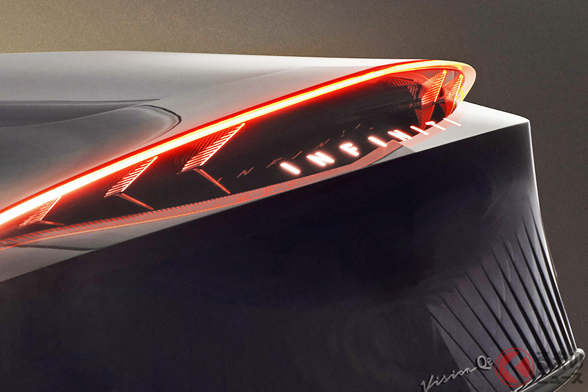 日産の高級部門「インフィニティ」が公開したセダンコンセプト「ビジョンQe」は「丸テール」ではない! では次期型スカイラインはどうなる!?