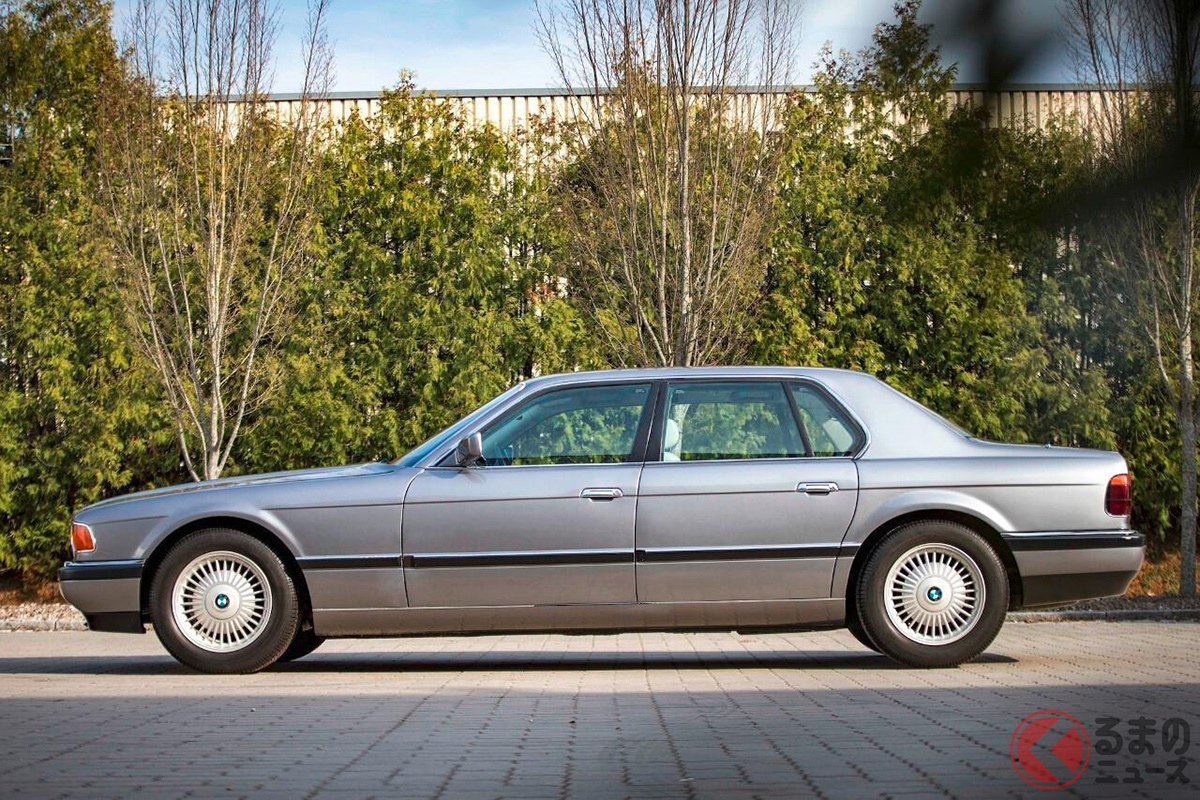 V16搭載の「7シリーズ」次期プロト。E38型のデザインスタディとも言われる
