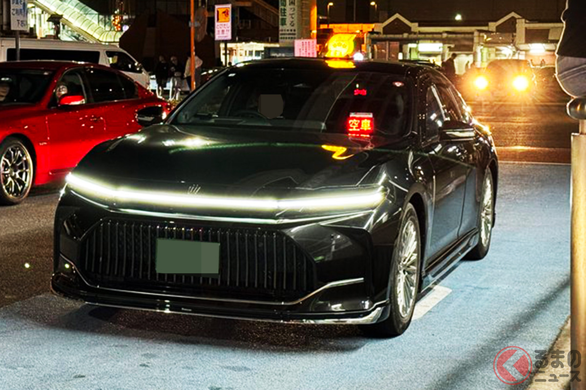 ついに新型「クラウンセダン タクシー仕様」が現れた!(画像提供:Xに投稿したM氏)