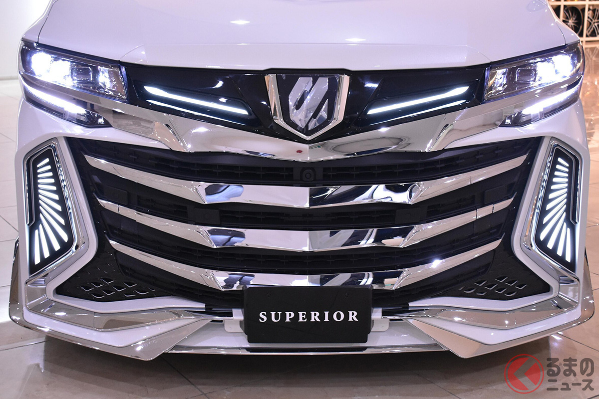 ド迫力なトヨタ「アルファード」(画像提供:SUPERIOR横浜)