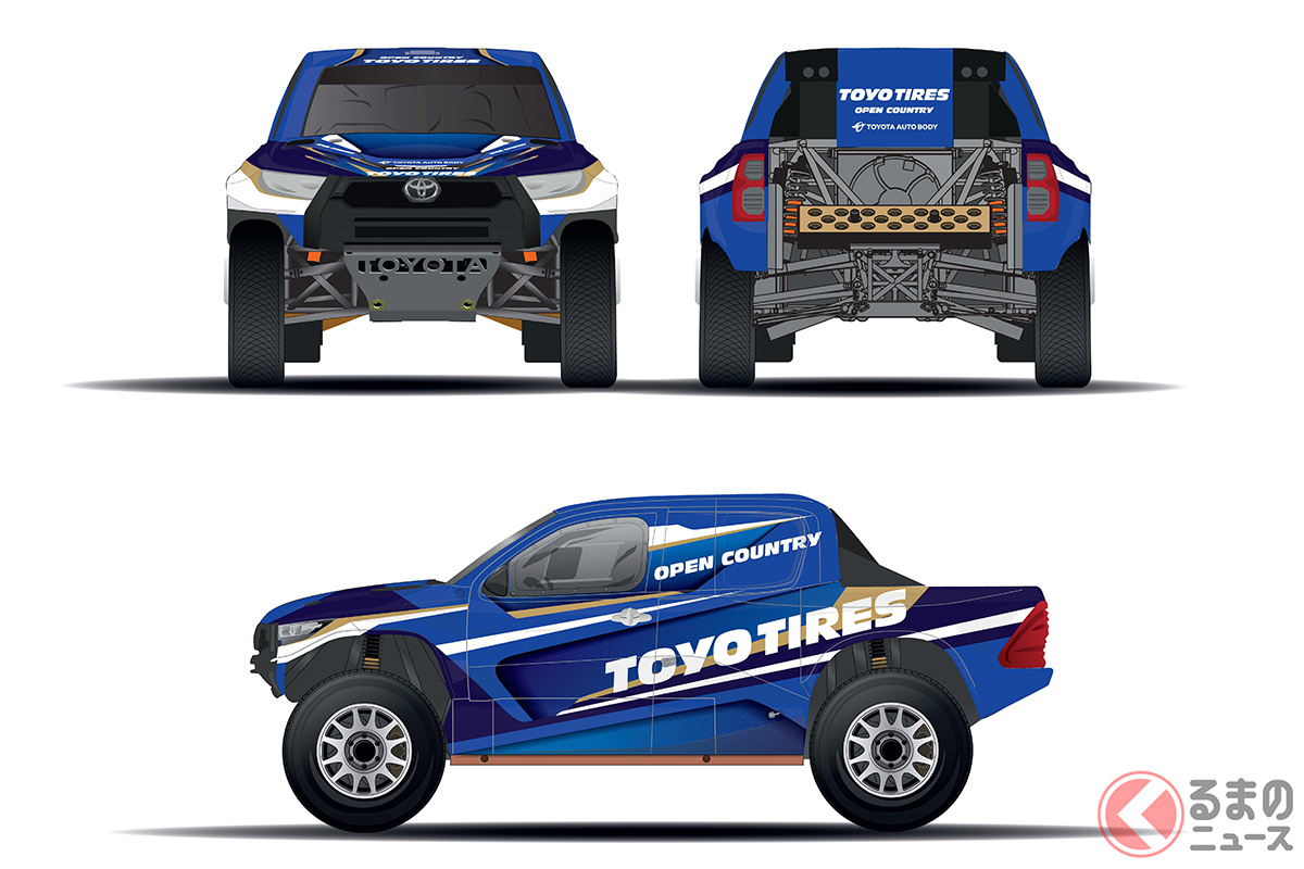FIA World Bajas Cupに参戦を予定しているOverdrive Racing製のトヨタ「ハイラックス」