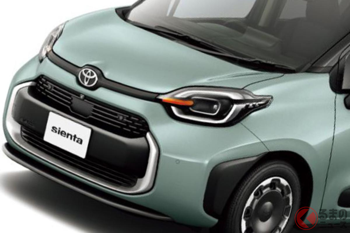 一部改良されたトヨタ新「シエンタ」