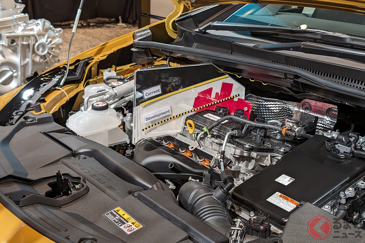 従来のエンジンよりも小型化することでデザインの自由度も高まる