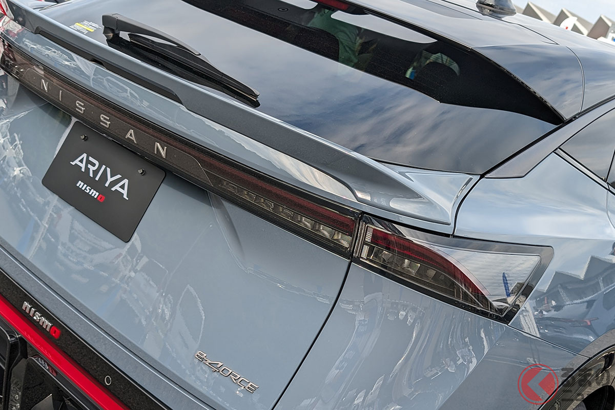 ド迫力エアロを装着した日産新型「アリアNISMO」