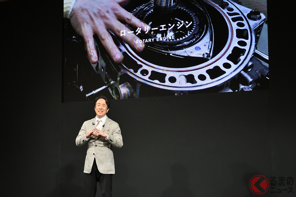 ロータリーエンジンを社会に広く貢献できる技術として育成すると語ったマツダの毛籠CEO