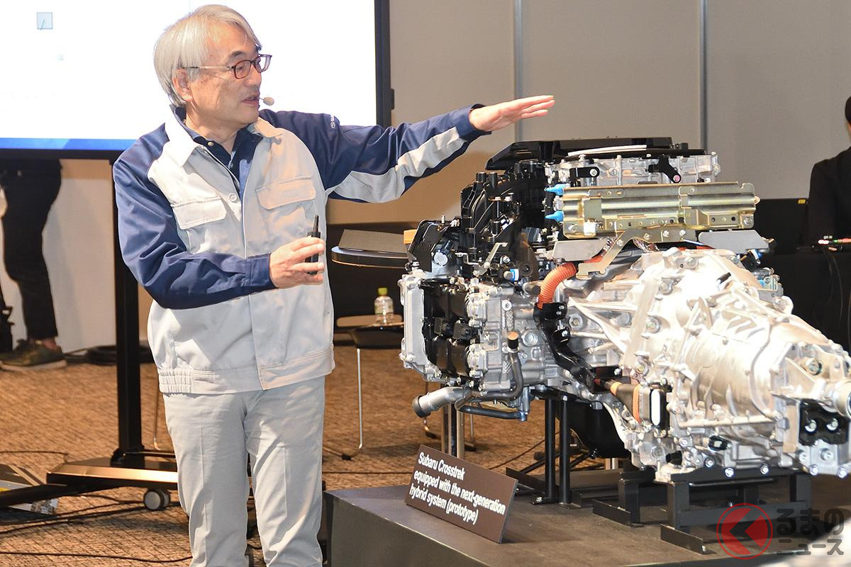 新たな水平対向エンジンを解説する藤貫CTO