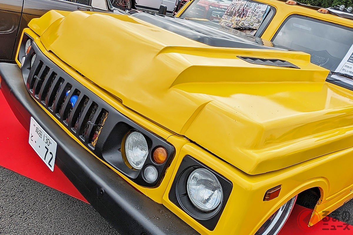 「目がバグる!」 来場者も圧倒する“斬新ジムニー”の正体とは!?