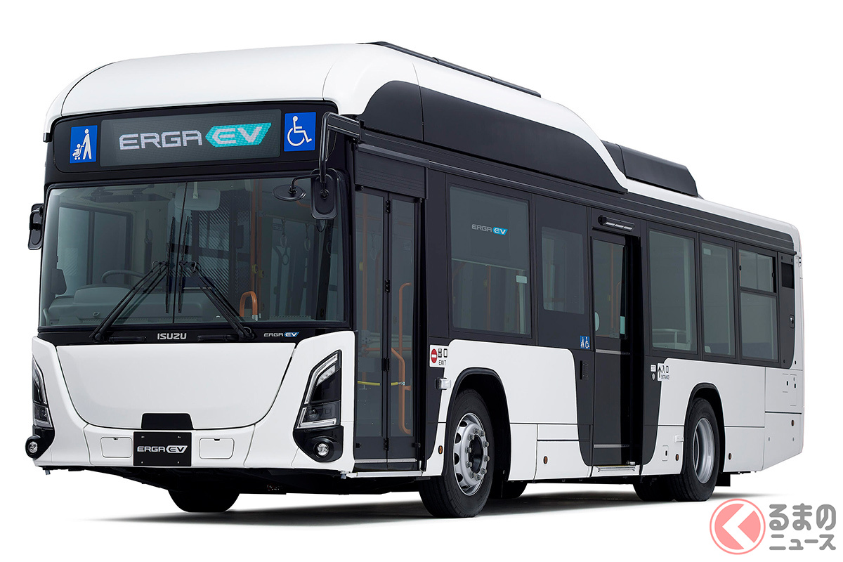 「エルガEV」をベースに次世代FCバスを生産(画像はいすゞ「エルガEV」)